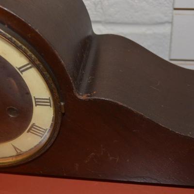 Vintage Steinanker Mantle Clock - Needs Adjustment AS IS