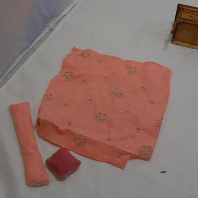 Lot of Vintage Wooden Dollhouse Furniture AS IS