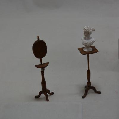 Lot of Vintage Wooden Dollhouse Furniture AS IS