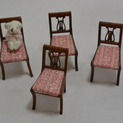 Lot of Vintage Wooden Dollhouse Furniture AS IS