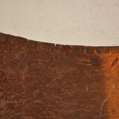 Decorative Metal Shield w/ Patina 22.5"x15.5"