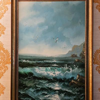 Original Engel Painting of the Ocean