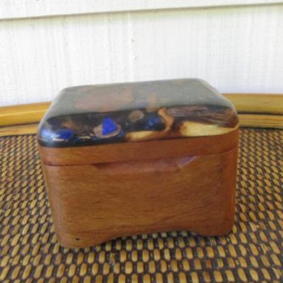 South Texas Burl Mesquite Trinket Box - A