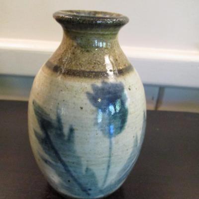 Hand Thrown Little Mountain Pottery Vase - A