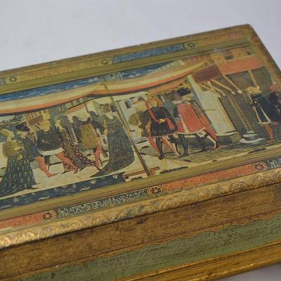 Vintage Gabbanini Trifles Vanity Box Full of Vintage & Antique Makeup Applicators and Containers