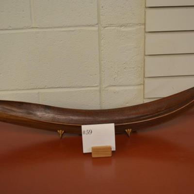 Tropical Leaf Hand Crafted Wood Bowl Centerpiece