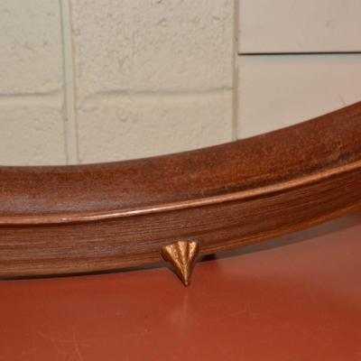 Tropical Leaf Hand Crafted Wood Bowl Centerpiece