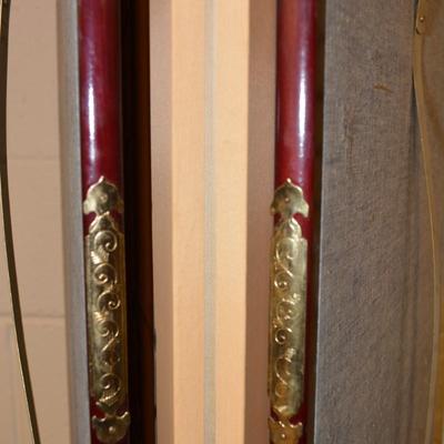 Chinese 4 Panel Folding Screen Hanging Wall Art AS IS