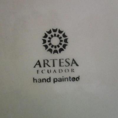 Artesa Ecuador Hand Painted Deer Pottery Plate - B