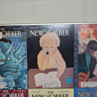 Lot of 9 Framed Vintage "The New Yorker" Covers 90's/2000's