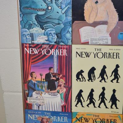 Lot of 9 Framed Vintage "The New Yorker" Covers 90's/2000's