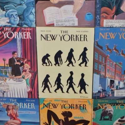 Lot of 9 Framed Vintage "The New Yorker" Covers 90's/2000's