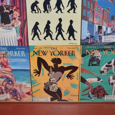Lot of 9 Framed Vintage "The New Yorker" Covers 90's/2000's