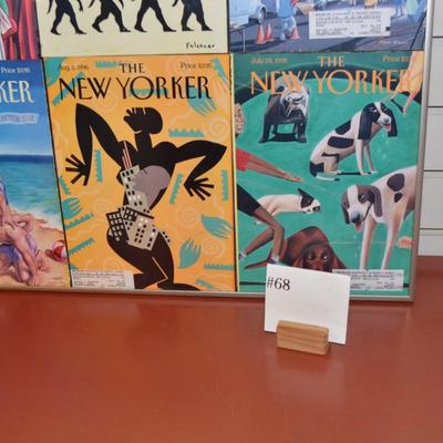 Lot of 9 Framed Vintage "The New Yorker" Covers 90's/2000's