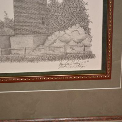 Framed & Matted Lighthouse Print 27/300 by Bruce Lynn Dellinger