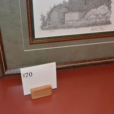 Framed & Matted Lighthouse Print 27/300 by Bruce Lynn Dellinger