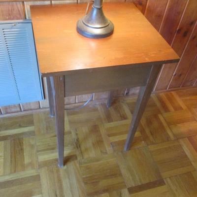Mixed Wood Side Table - B