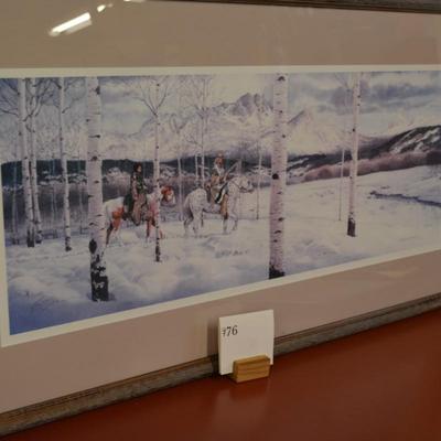 Mark Silversmith "Mid-Winter Passage" Framed, 348/950