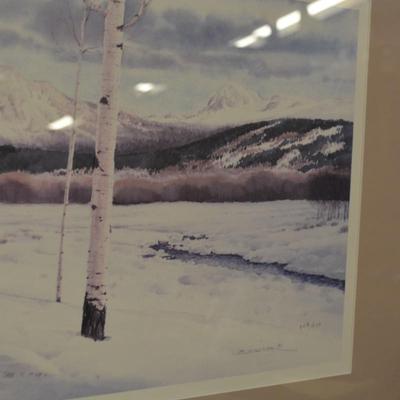 Mark Silversmith "Mid-Winter Passage" Framed, 348/950