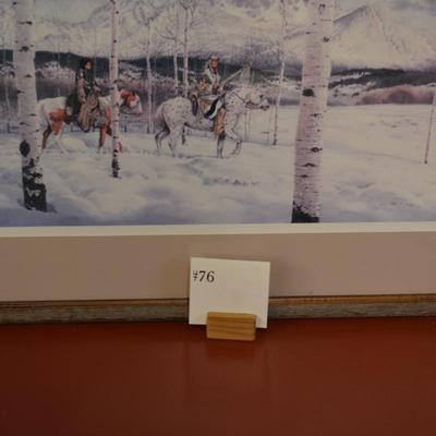 Mark Silversmith "Mid-Winter Passage" Framed, 348/950