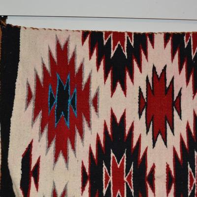 Navajo Style Wool Rug/Wall Hanging Measures 31"x26"