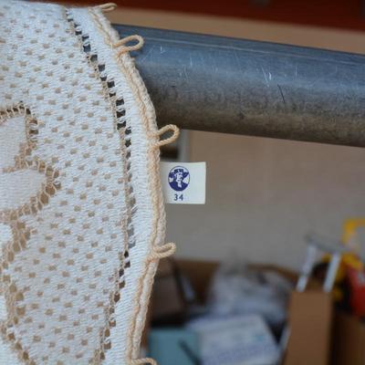Vintage Quaker Lace Table Cloth 110"x70"