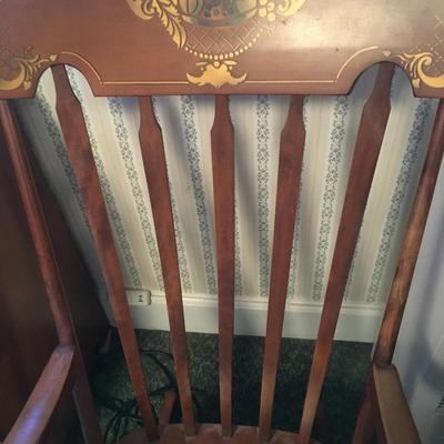 Vintage Tell City maple rocking chair