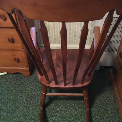 Vintage Tell City maple rocking chair