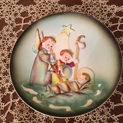 Vintage Lipper and Mann nativity plate