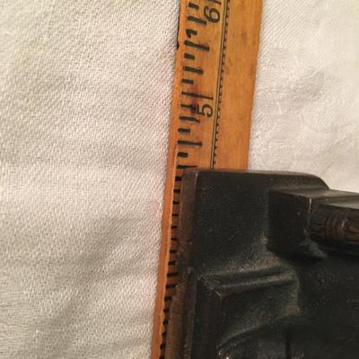 Vintage Abraham Lincoln cast iron bookends