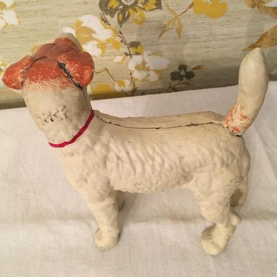 vintage cast iron terrier doorstop