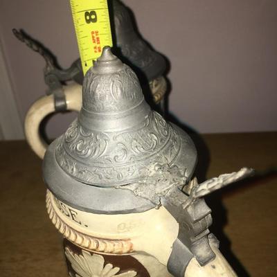 Vintage promotional beer steins