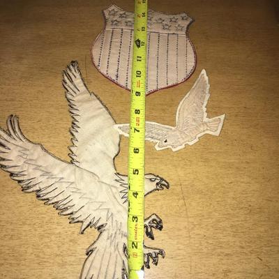 Vintage cloth backed patches