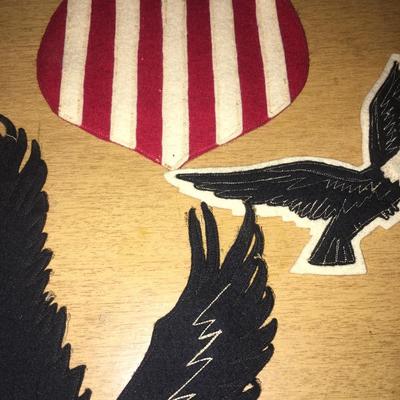 Vintage cloth backed patches