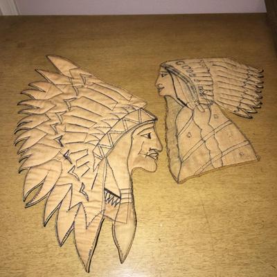 Pair of native american cloth patches