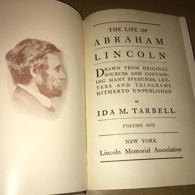 2 volumes Life of A. Lincoln