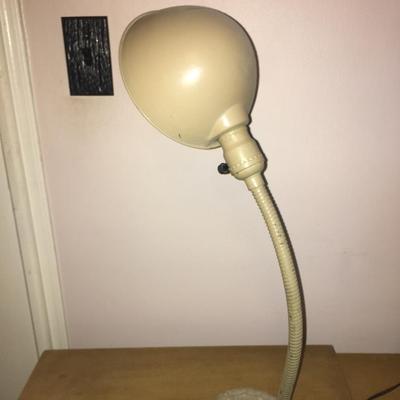 vintage industrial metal gooseneck desk lamp