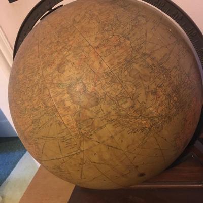 Replogle 12 inch Library Globe plus plus atlas book