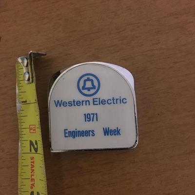 vintage western electric 1971 tape measure advertising