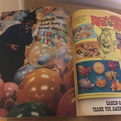 Vintage circus program with poster