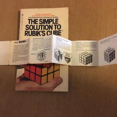 Paperback Rubiks solving book