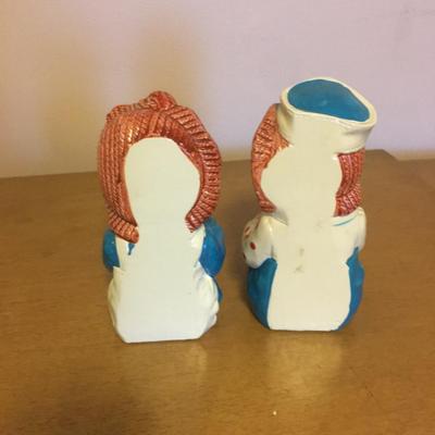 1970's Raggedy Ann and Andy bookends