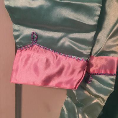 Vintage 4 piece silk pj set in suitcase