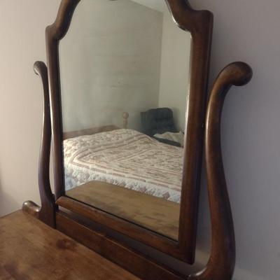 Antique Two Over Two Dresser with Mirror