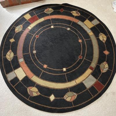 Beautiful 64â€ round rug