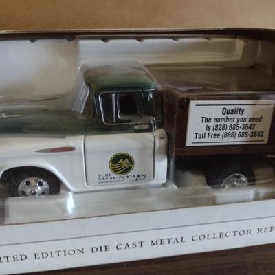 Limited Edition 1957 Chevy Work Truck Diecast Metal Replica Local Business to Hendersonville, NC
