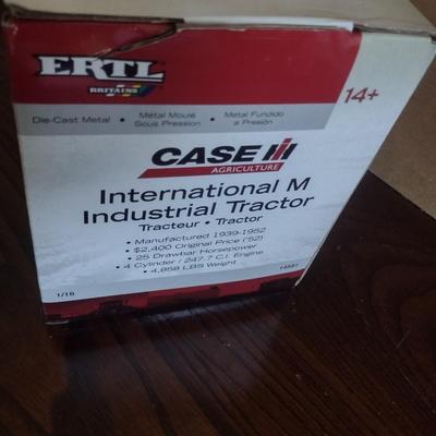 ERTL Case International M Industrial Tractor Diecast Model in Original Box