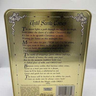 Oreo Christmas tin