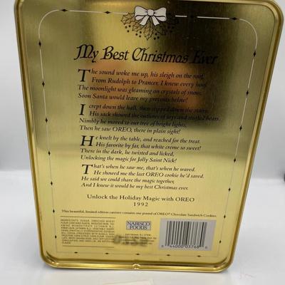 Oreo Christmas tin