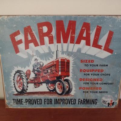 Farmall Advertising Vintage Repro Metal Sign